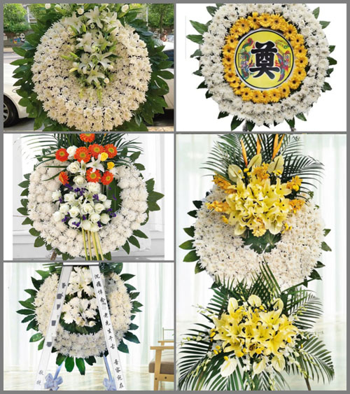 四川成都蒲江县鹤山镇双水井村花圈速递